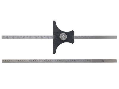 Moore &amp; Wright MAW43 Reversible Base Depth Gauge Metric/Imperial 0-6in