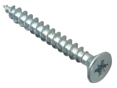 ForgeFix FORMPS540ZP Multi-Purpose Pozi Compatible Screw CSK ST ZP 5 x 40mm Box 200