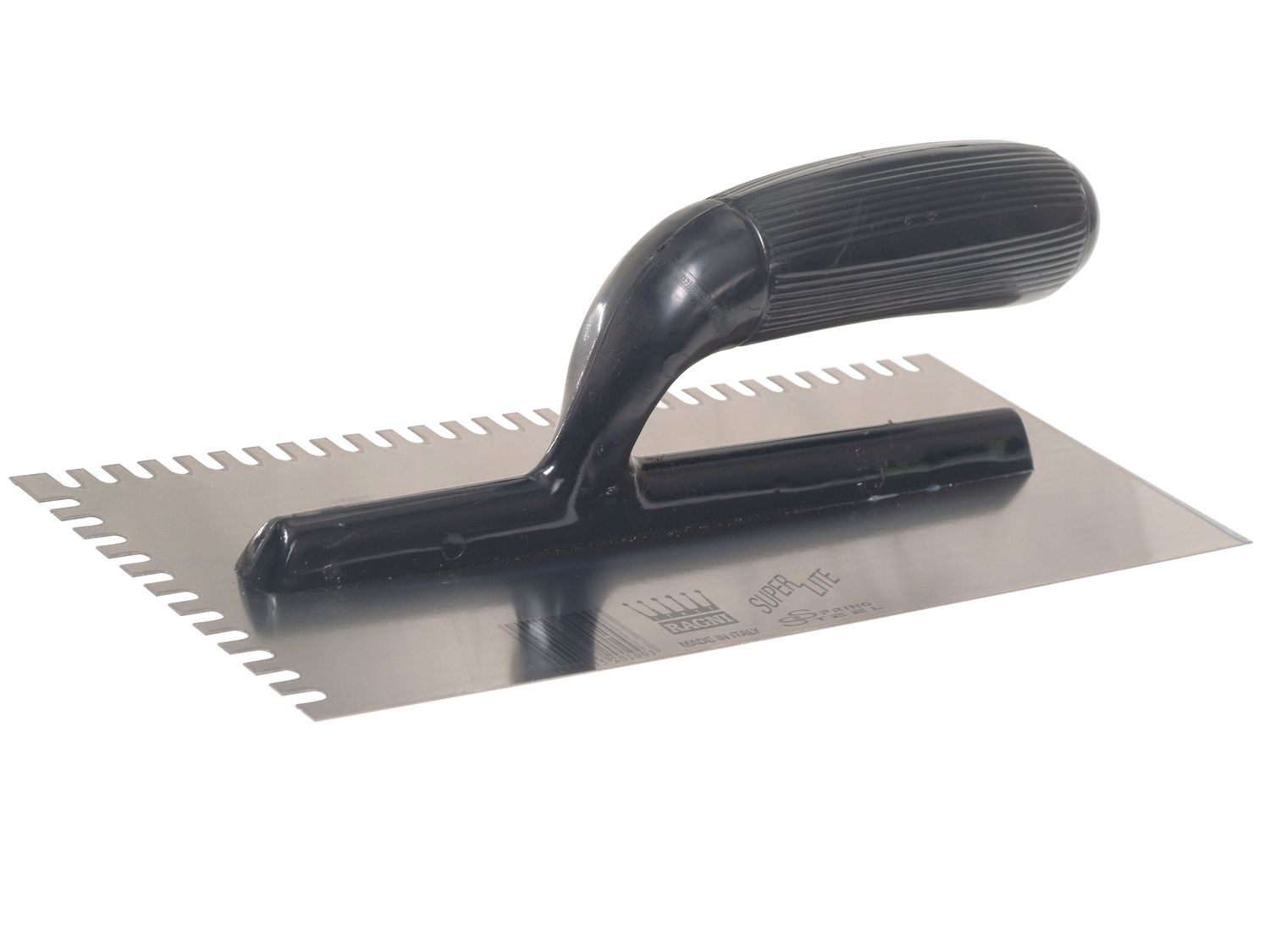 Ragni RAG231 R231 Mastic Trowel U Notches Edge Plastic Handle 11 x 4.3/4in