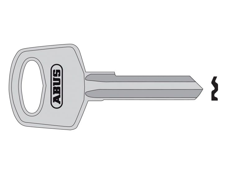 ABUS Mechanical ABUKB20066 34 Right Hand 6 Pin Key Blank