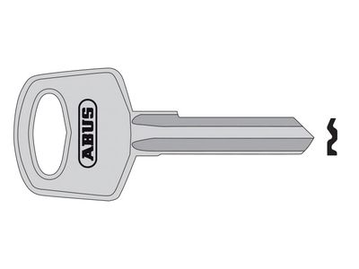 ABUS Mechanical ABUKB20066 34 Right Hand 6 Pin Key Blank