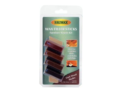 Briwax BRWWFSD Wax Filler Sticks Dark Wood Shades (Pack 4)