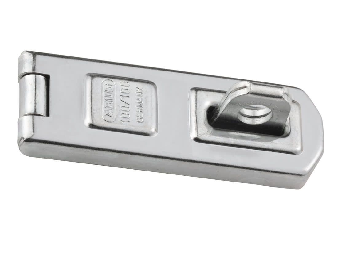 ABUS Mechanical ABU100100SC 100/100 Hasp &amp; Staple Carded 100mm