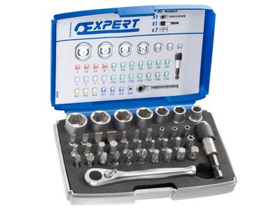 Expert BRIE131705B E131705 1/4in Bit Set, 39 Piece