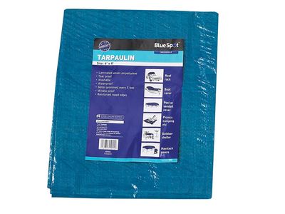 BlueSpot Tools B/S45922 Blue Tarpaulin 1.9 x 2.9m (6 x 9ft)