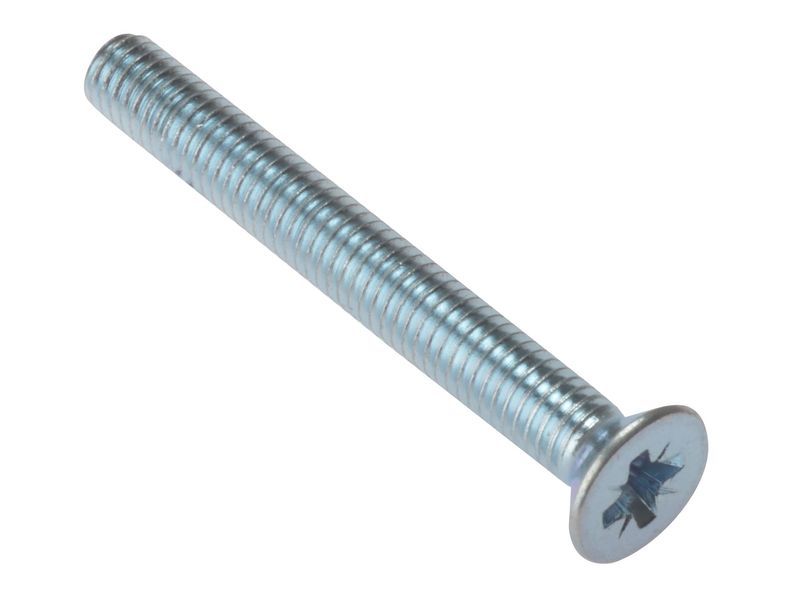 ForgeFix FORMSCSK640M Machine Screw Pozi Compatible CSK ZP M6 x 40mm Bag 25