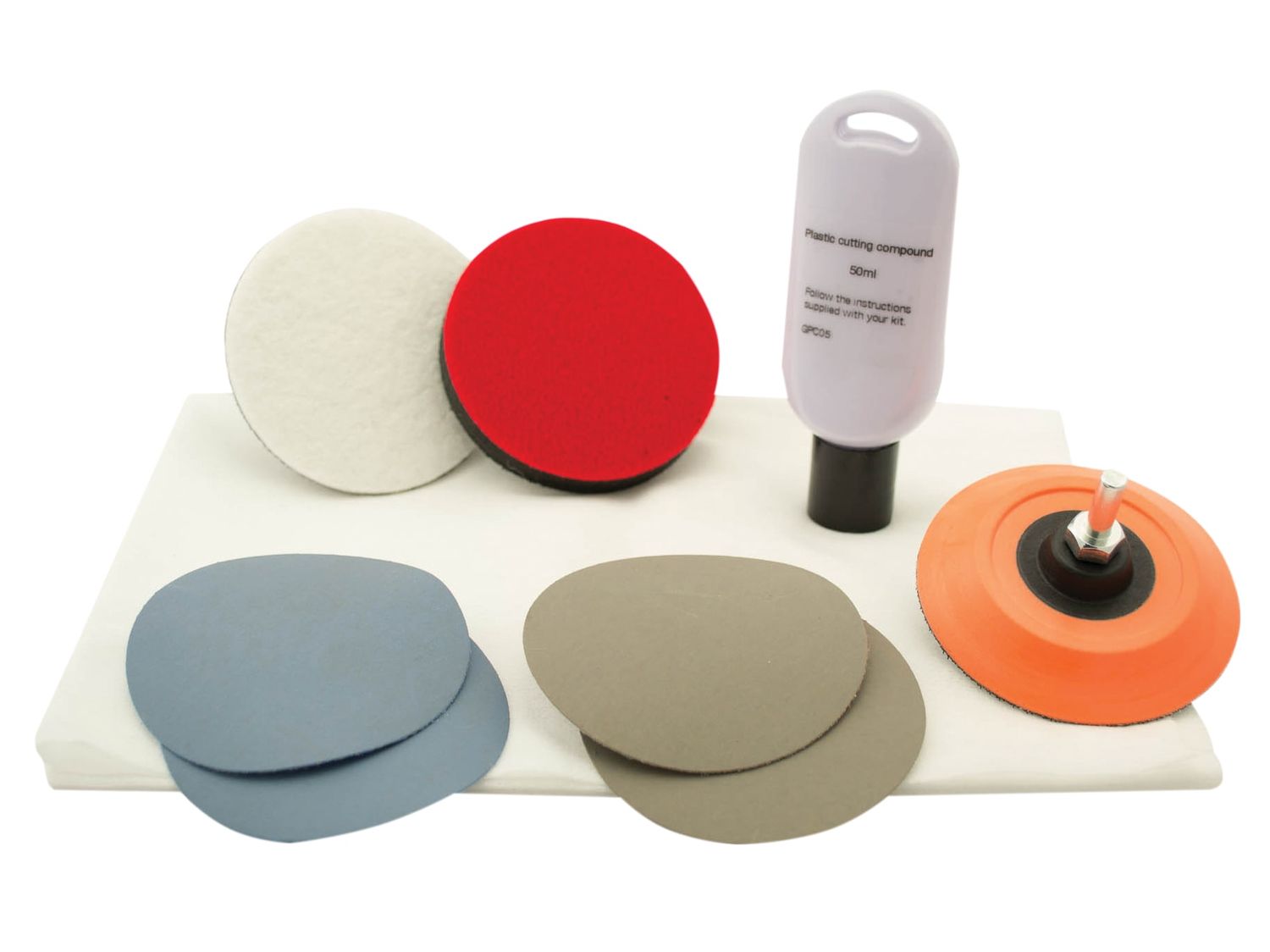 Flexipads World Class FLEGP207 Plastic Scratch Repair &amp; Polishing Kit