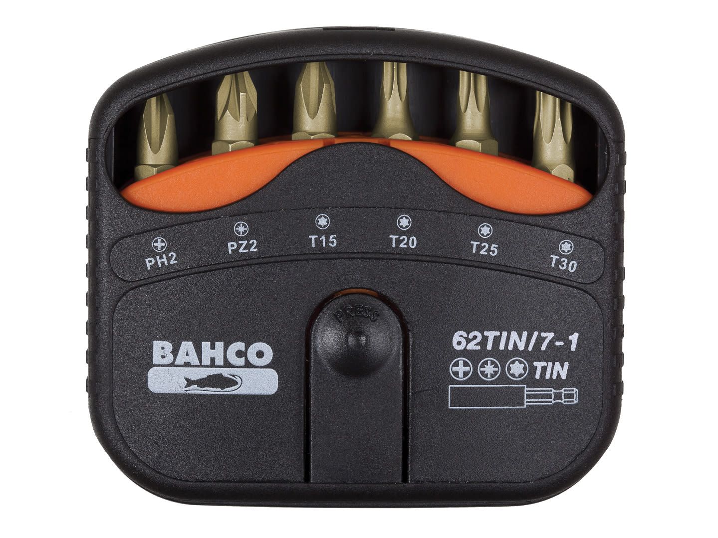 Bahco BAH62TIN7 62TIN/7-1 TiN Bit Set, 7 Piece