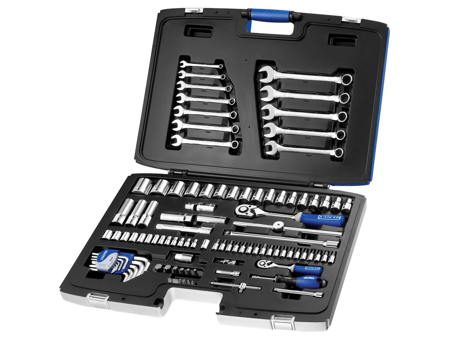 Expert BRIE032911B 1/4 &amp; 1/2in Drive Socket &amp; Spanner Set, 101 Piece