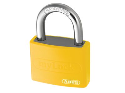 ABUS Mechanical ABUKA49934 T65AL/40mm My Lock Aluminium Padlock Yellow Keyed Alike 6401