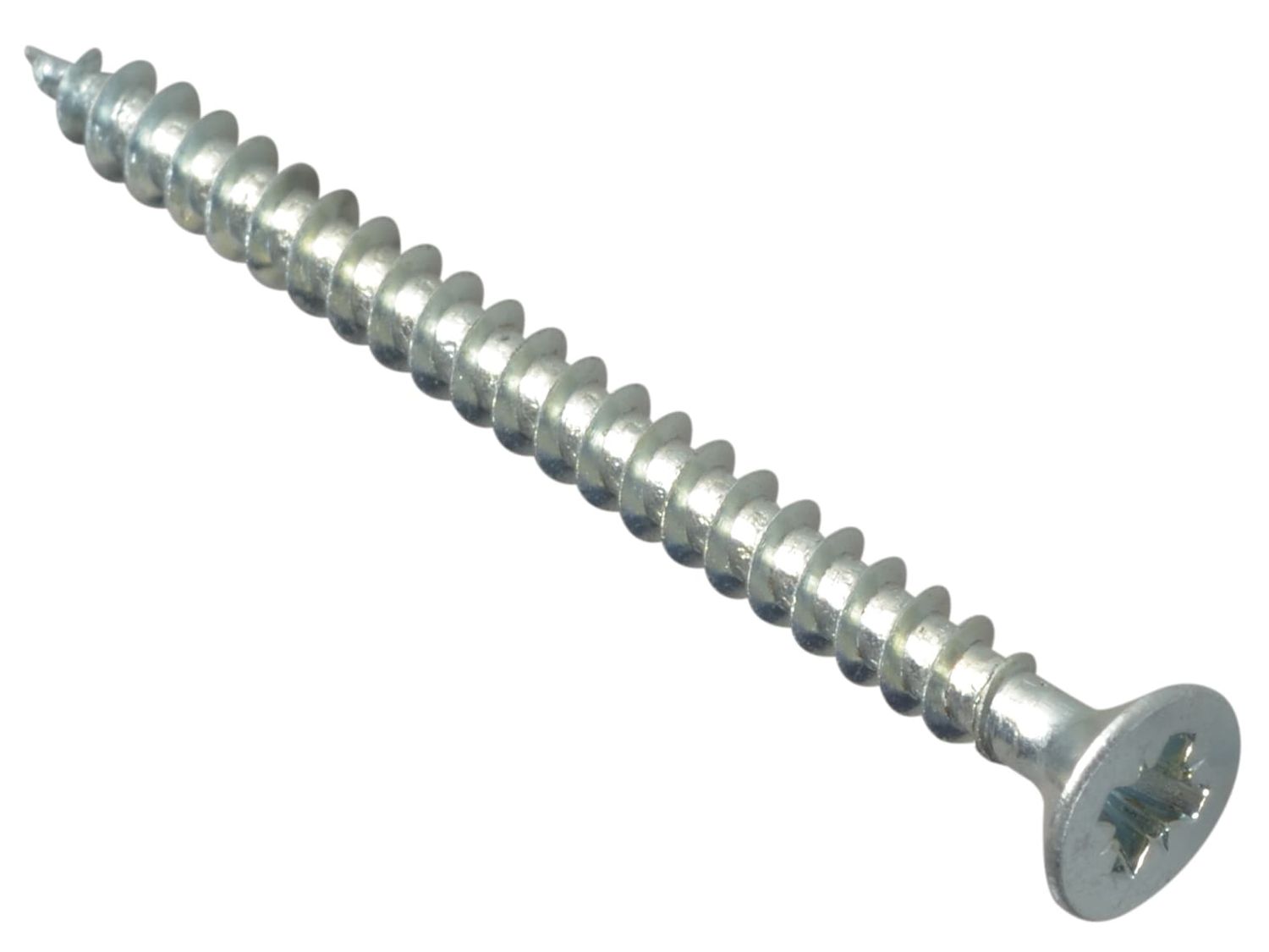 ForgeFix FORMPS450ZP Multi-Purpose Pozi Compatible Screw CSK ST ZP 4 x 50mm Box 200