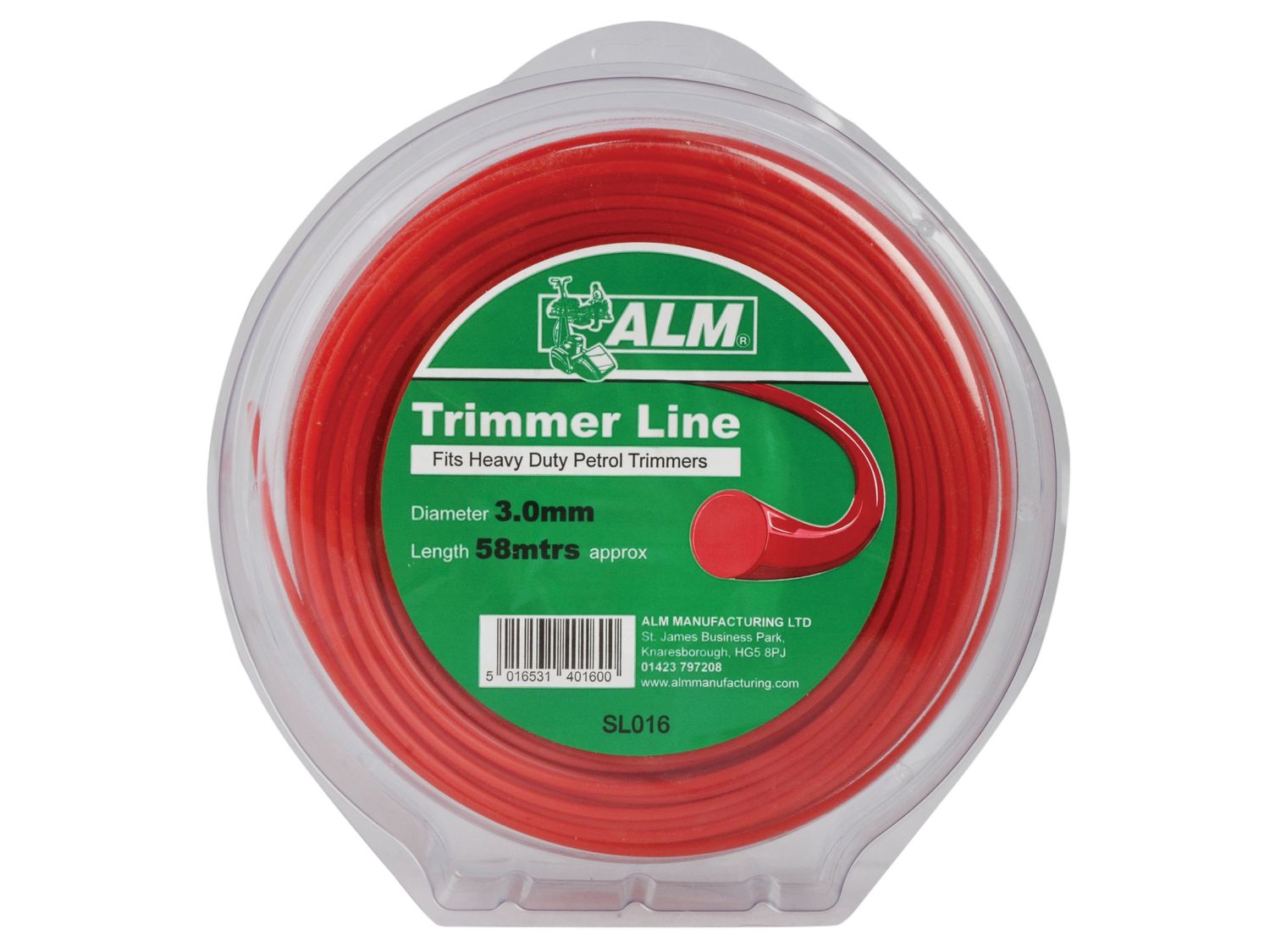 ALM Manufacturing ALMSL016 SL016 Heavy-Duty Petrol Trimmer Line 3mm x 58m