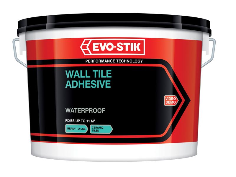 EVO-STIK EVO416734 Waterproof Wall Tile Adhesive 10 litre