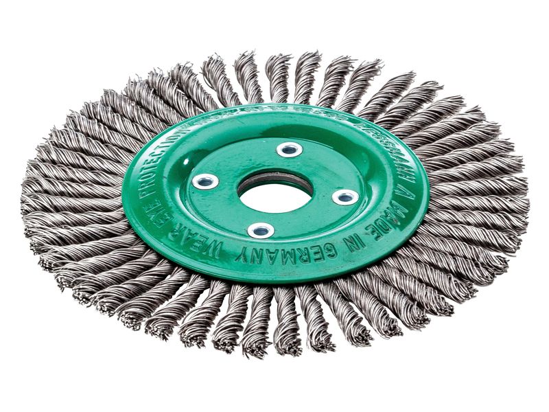 Lessmann LES47380140 Pipeline Brush 40 Knots 125 x 22.2mm Bore Stainless Steel Wire