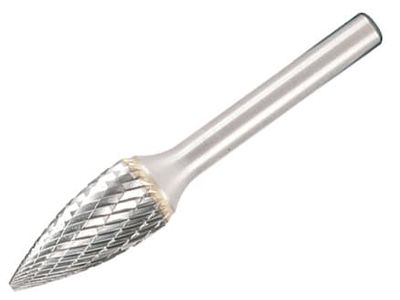 Dormer DOR8131606 Solid Carbide Rotary Burr Bright Pointed Tree 16 x 6mm