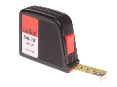 Crescent Lufkin LUFYU838 YU838CME Unilok Pocket Tape 8m/26ft (Width 19mm)