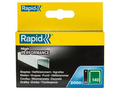 Rapid RPD1406 140/6 6mm Galvanised Staples (Box 2000)