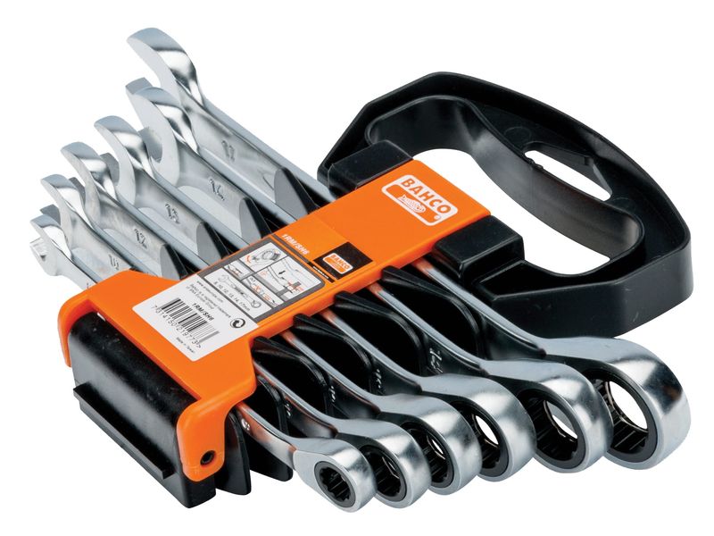 Bahco BAH1RMSH6 1RM 6pc Ratcheting Combination Wrench Set