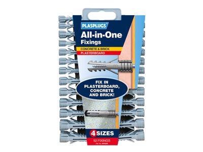 Plasplugs PLAMFA500 MFA 500 All-In-One Fixings Assorted (52)