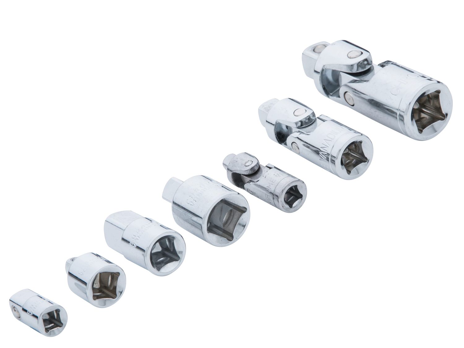 BlueSpot Tools B/S02076 Universal Joint &amp; Adaptor Set, 7 Piece