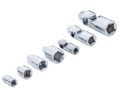 BlueSpot Tools B/S02076 Universal Joint &amp; Adaptor Set, 7 Piece
