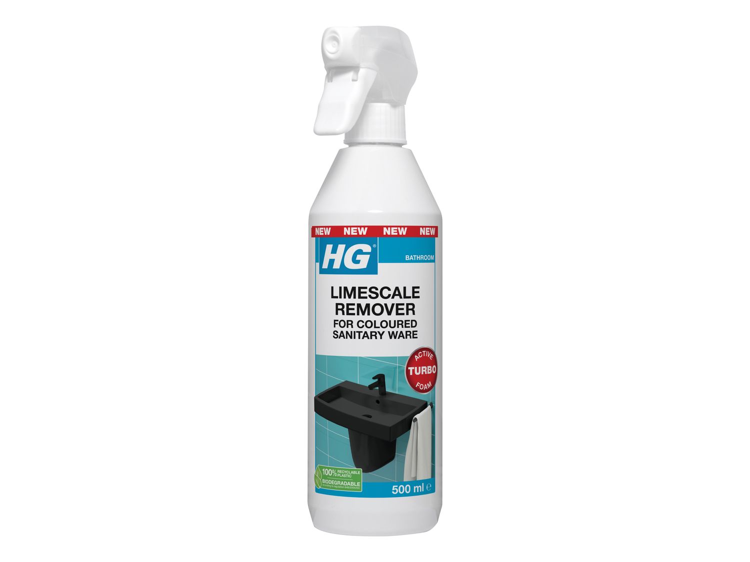 HG H/G428050106 Limescale Remover for Coloured Sanitary Ware 500ml