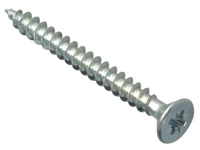 ForgeFix FORMPS550ZP Multi-Purpose Pozi Compatible Screw CSK ST ZP 5 x 50mm Box 200