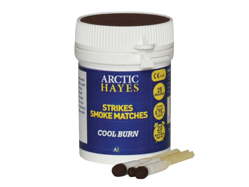 Arctic Hayes ARC333000 'Strikes' Smoke Matches (Tub 25)