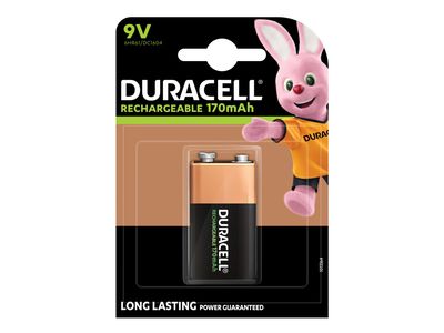 Duracell DURS3094 9V 170Mah Rechargeable Battery