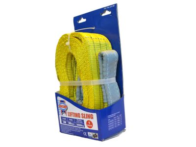 Faithfull FAITDLS3T3M Lifting Sling Yellow 3 Tonne 90mm x 3m