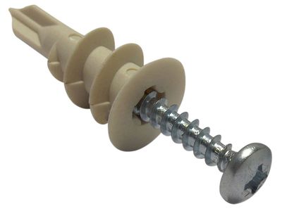 ForgeFix FORNSP421 Cavity Wall Nylon Speed Plug 4.5 x 35mm Box 100