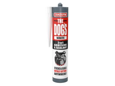 EVO-STIK EVOTDBWH The Dog&#39;s B*ll*cks Multipurpose Adhesive &amp; Sealant  White 290ml