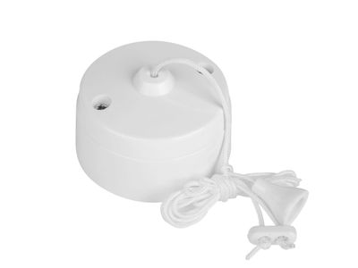 Dencon DCN1750NB White Ceiling Pull Switch 1-Way 6A