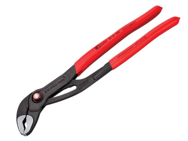 Knipex KPX8721300 Cobra Quickset Water Pump Pliers PVC Grips 300mm