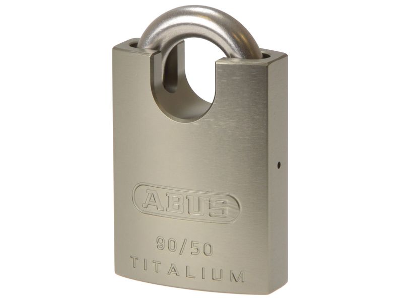 ABUS Mechanical ABU90RK50C 90RK/50 TITALIUM™ Padlock Closed Shackle Carded
