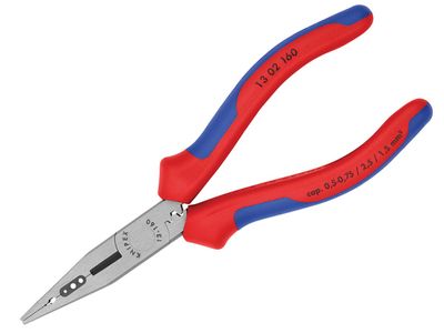 Knipex KPX1302160 4-in-1 Electrician&#39;s Pliers Multi-Component Grip 160mm (6.1/4in)