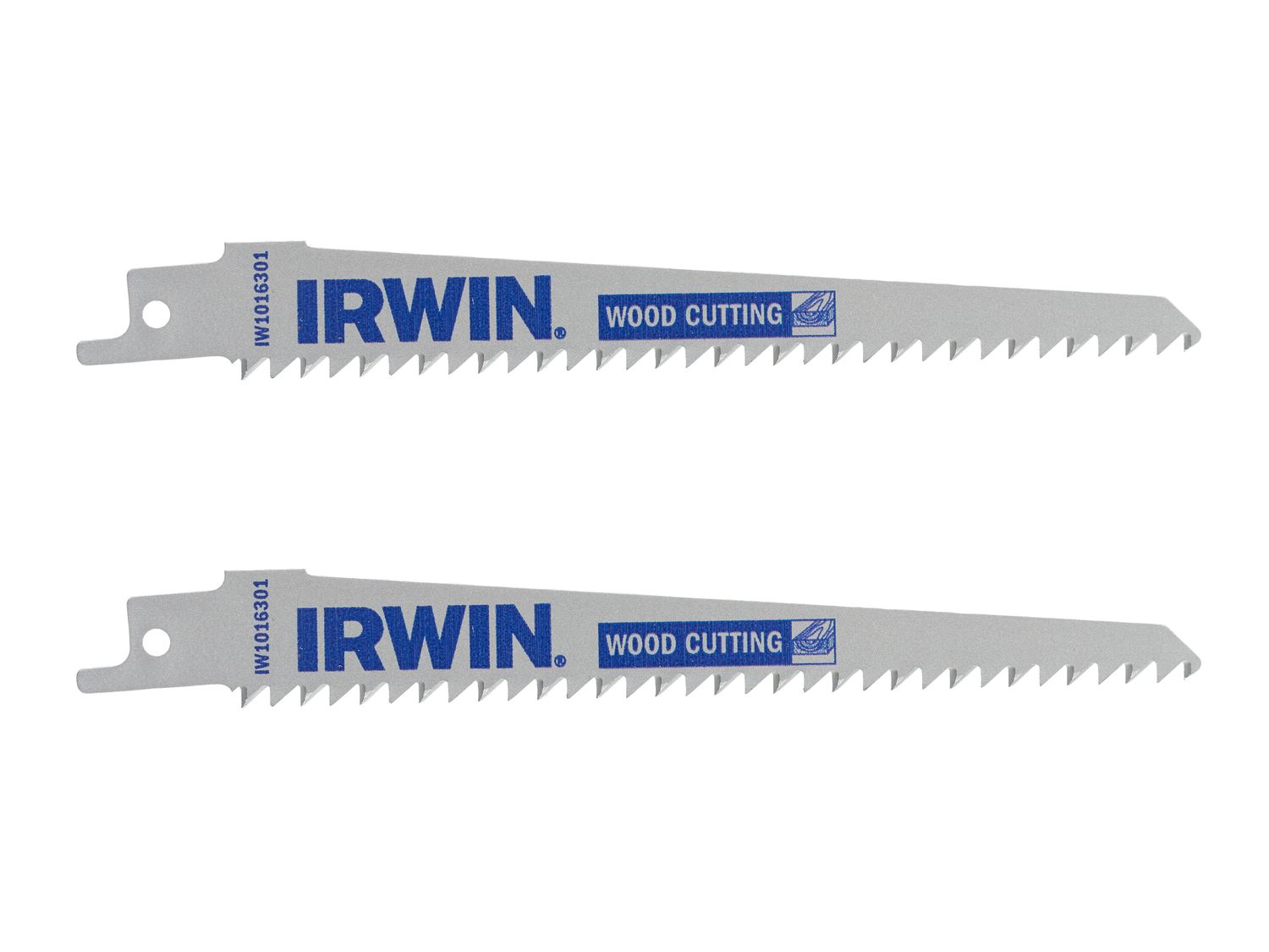 IRWIN IRWIW1016301 Sabre Saw Blade Wood/PVC Cutting 152mm Pack of 2