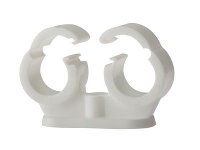 ForgeFix FORPCDC22 Pipe Clip Double Cliplock 22mm Box 50