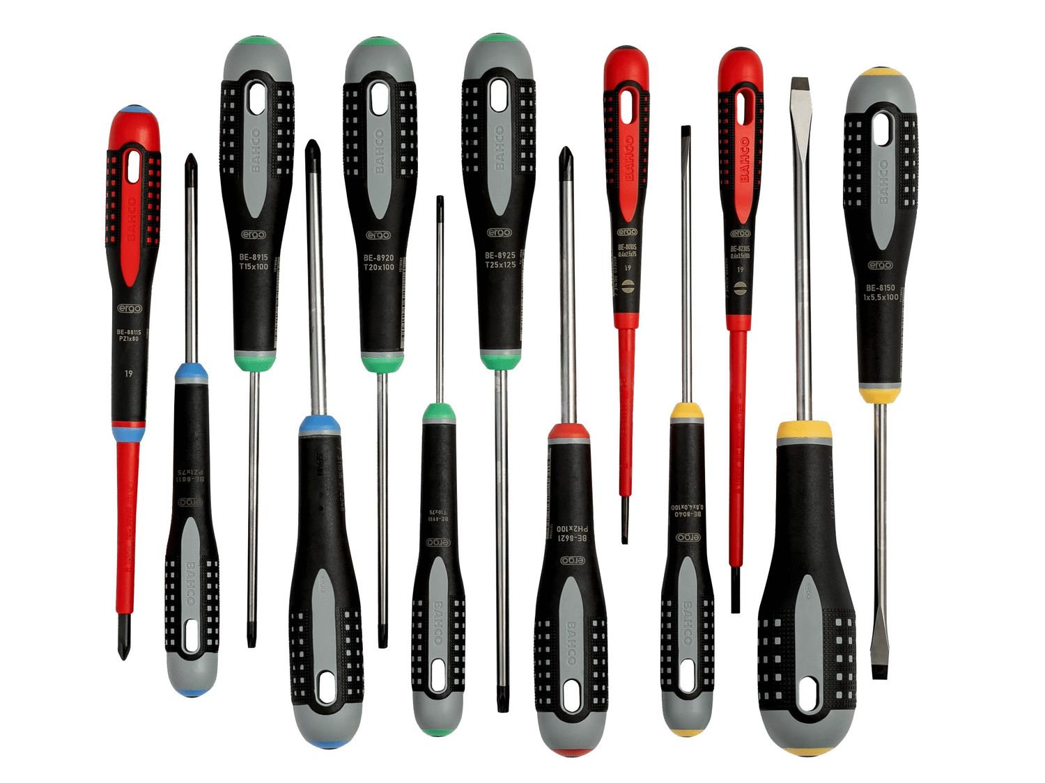 Bahco BAH9875 BE-9875 ERGO™ Screwdriver Set, 13 Piece