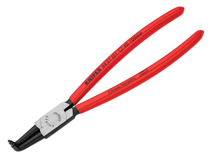 Knipex KPX4421J31 Circlip Pliers Internal 90° Bent Tip 40 - 100mm J31
