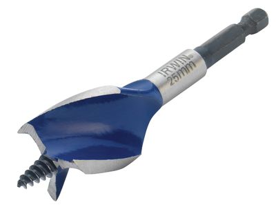 IRWIN IRW1921995 Blue Groove 6X Stubby Wood Bit 25 x 100mm