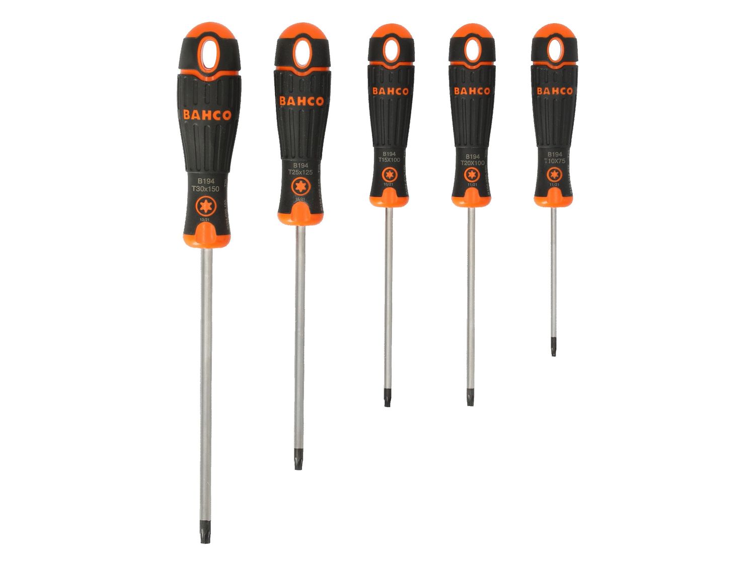 Bahco BAHB219025 B219.025 BAHCOFIT TORX Screwdriver Set, 5 Piece