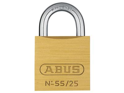 ABUS Mechanical ABU5525C 55/25mm Brass Padlock Carded
