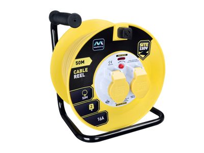 Masterplug MSTLVCT50162 Cable Reel 110V 16A Thermal Cut-Out 50m