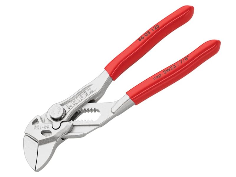 Knipex KPX8603125 Mini Pliers Wrench PVC Grips 125mm