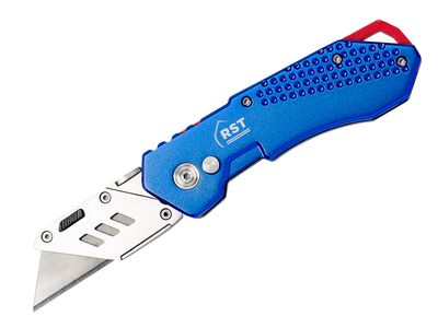 R.S.T. RSTRSX336B Aluminium Blue Folding Knife