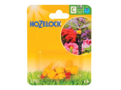 Hozelock HOZ2795 2795 Adjustable 360° Micro Spray Jet (Pack 3)