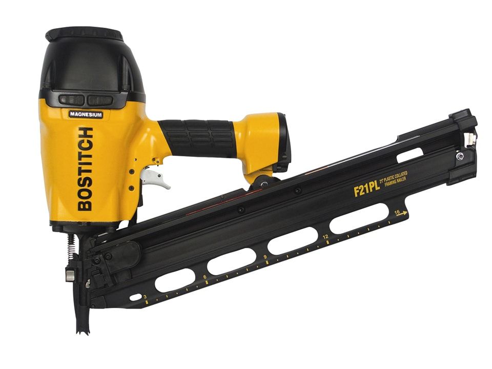 Bostitch BOSF21PLE F21PL-E Pneumatic Roundhead &amp; MCN Stick Nailer 38-90mm