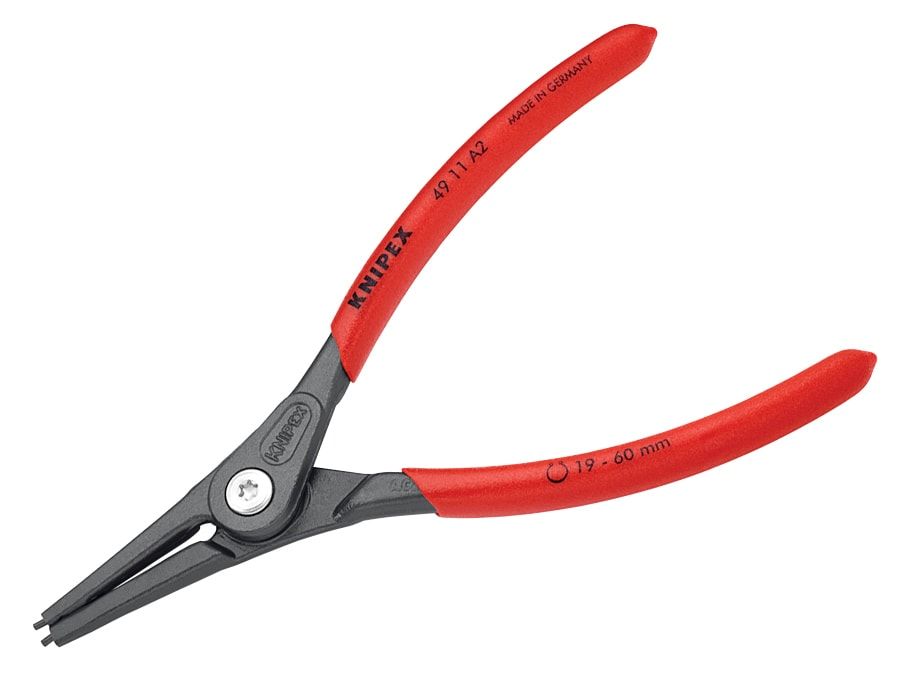 Knipex KPX4911A2 Precision Circlip Pliers External Straight 19-60mm A2