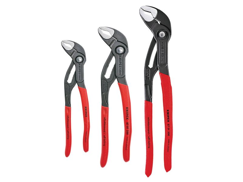 Knipex KPX002009V02 3pc Cobra Water Pump Pliers Set